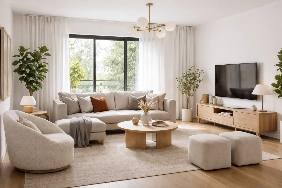 Comment choisir des meubles pour un salon de 25 m²